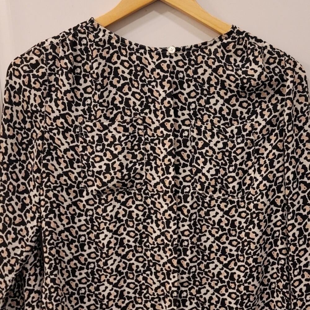 Loft Leopard Print Blouse - image 2